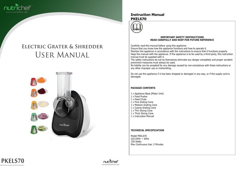 NUTRICHEF PKELS70 User manual