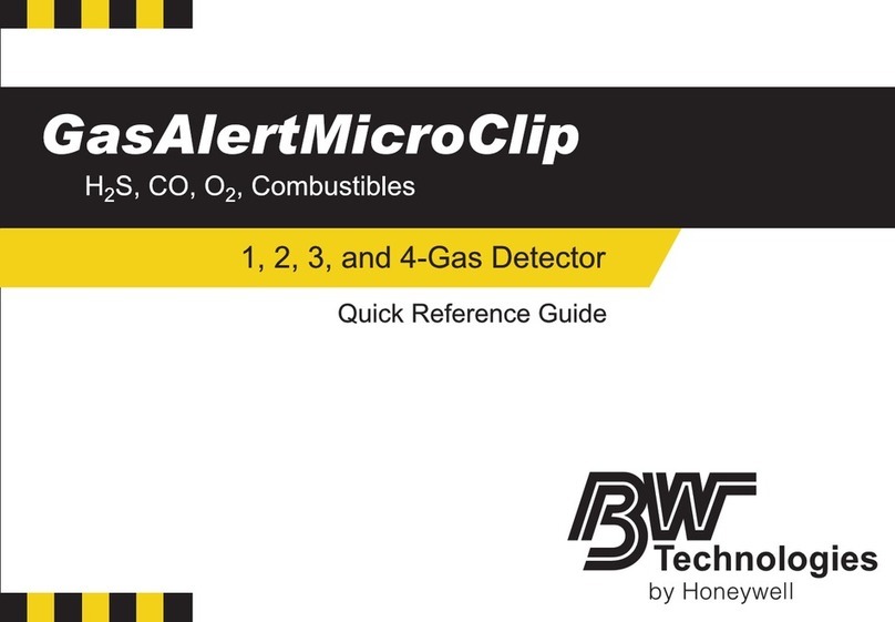 BW Technologies GasAlertMicroClip Quick reference guide