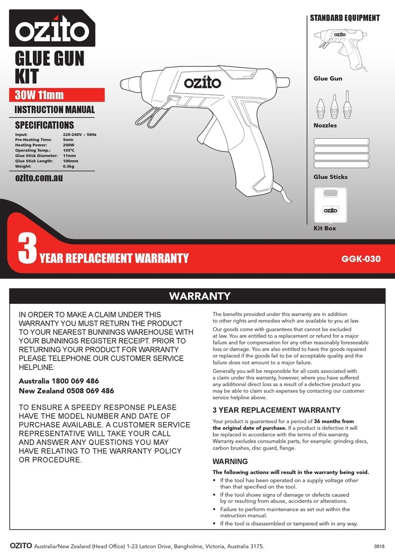 Ozito GGK-030 User manual