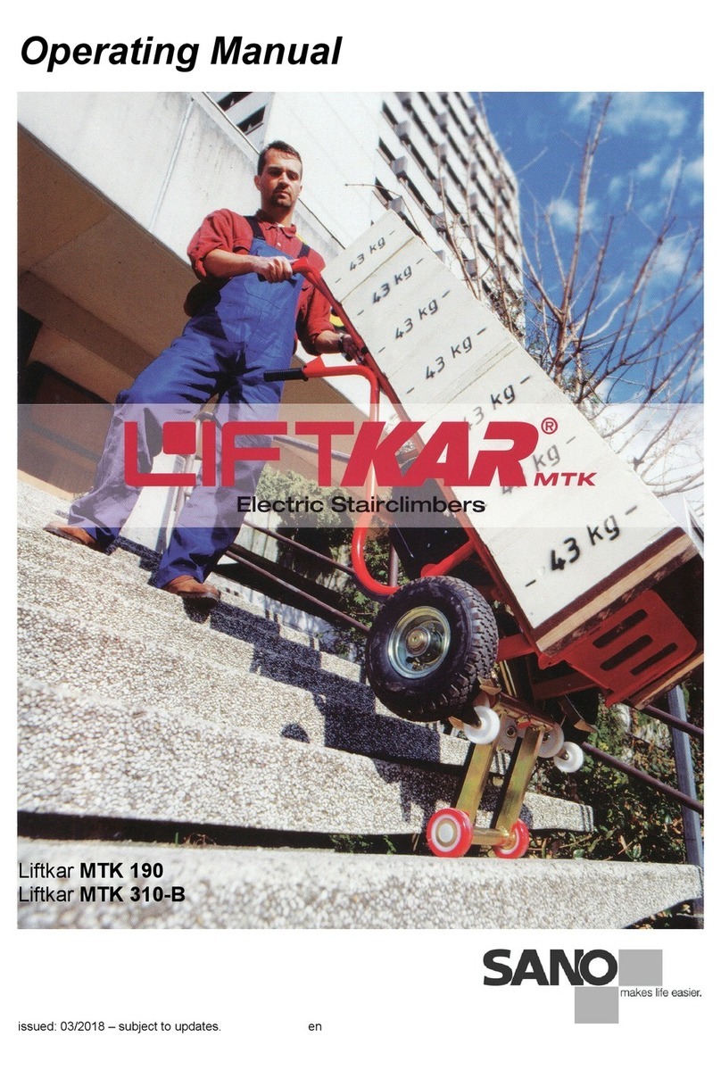 SANO Liftkar MTK 190 operating manual
