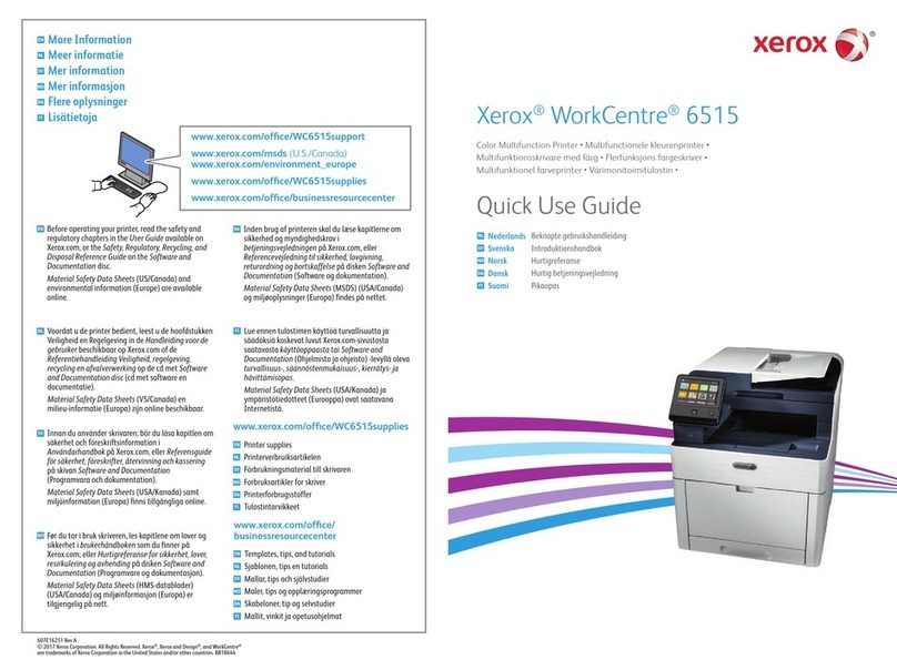 Xerox WorkCentre 6515 Operating manual