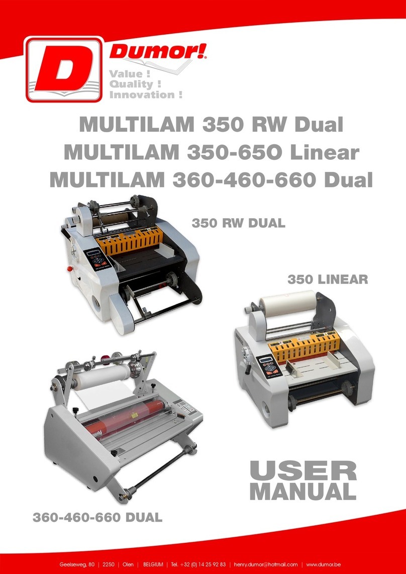 Dumor MULTILAM 350 RW DUAL User manual