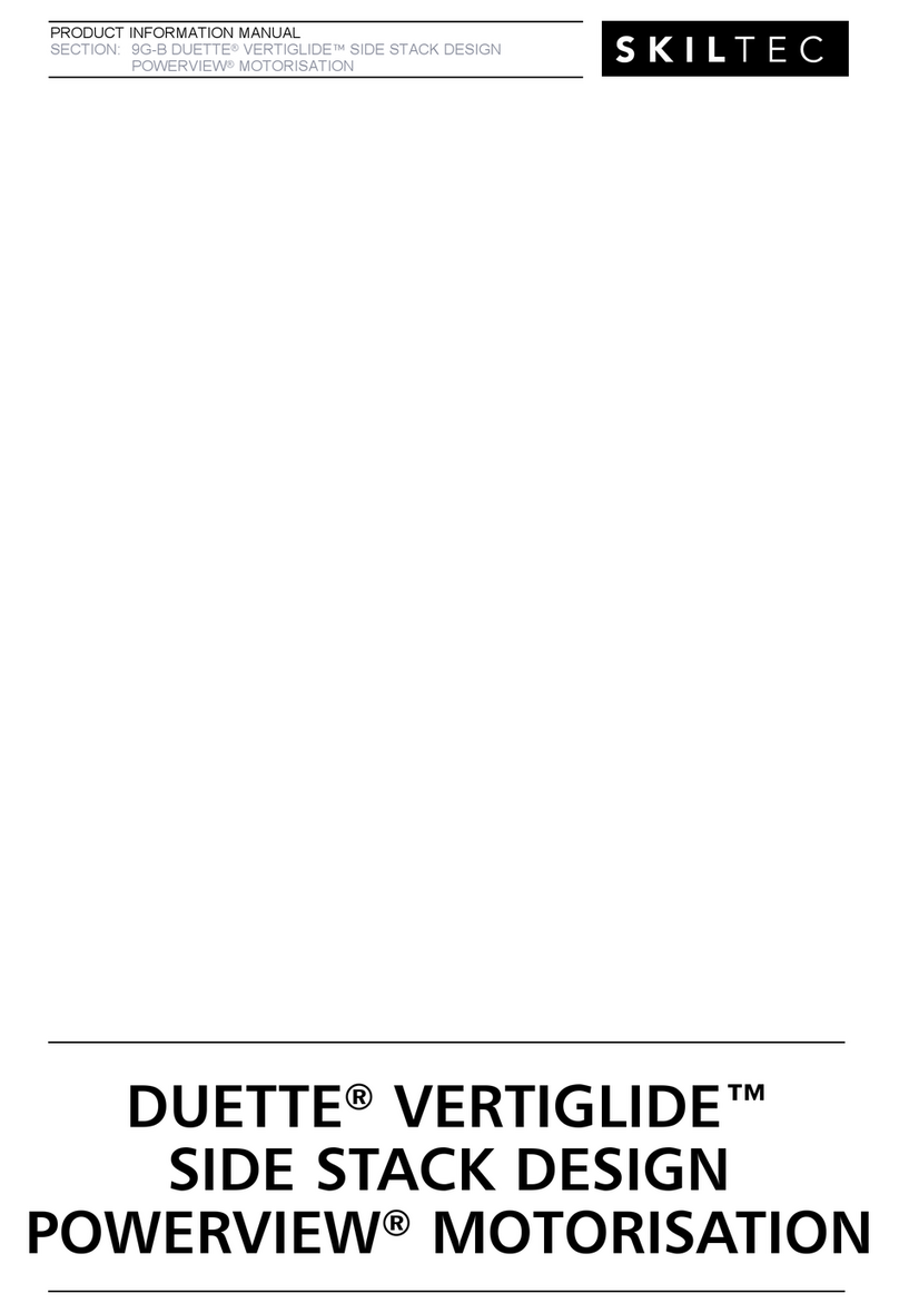 SKILTEC DUETTE VERTIGLIDE SIDE STACK DESIGNPOWERVIEW MOTORISATION... Product information manual SKILTEC DUETTE VERTIGLIDE SIDE STACK DESIGNPOWERVIEW MOTORISATION... Product information manual