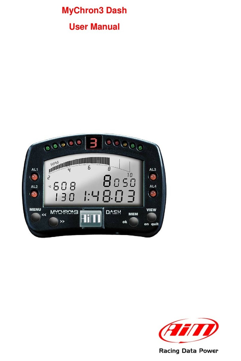 Aim MyChron3 Dash User manual