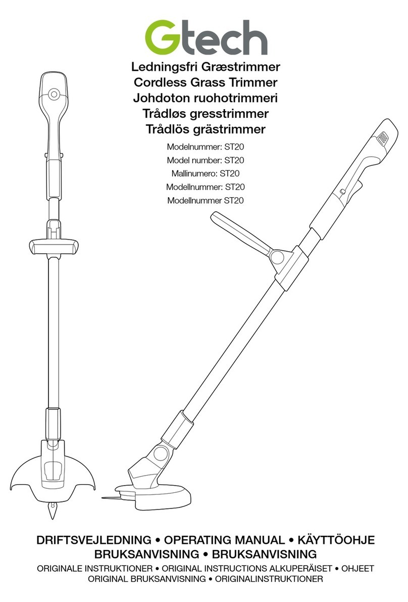 Gtech ST20 operating manual