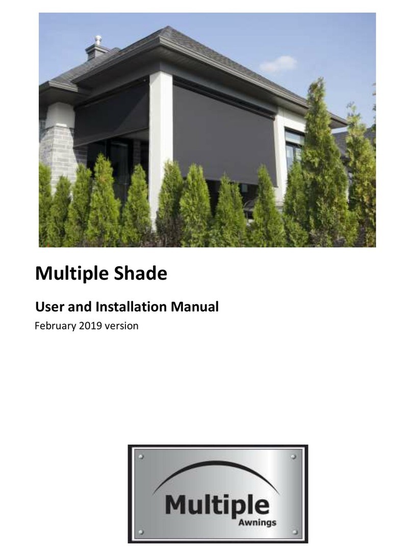 Multiple Awnings Multiple Shade Operating manual