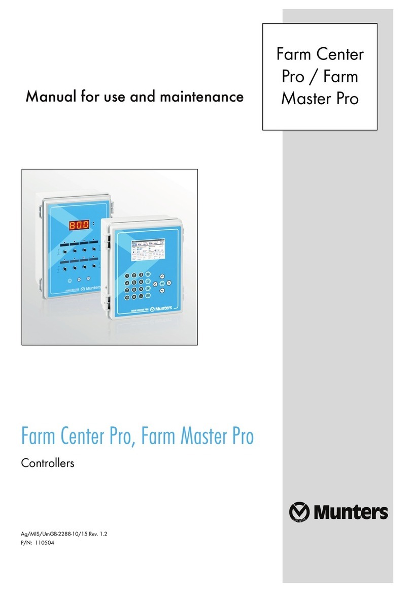 Munters Farm Center Pro Manual for use and maintenance