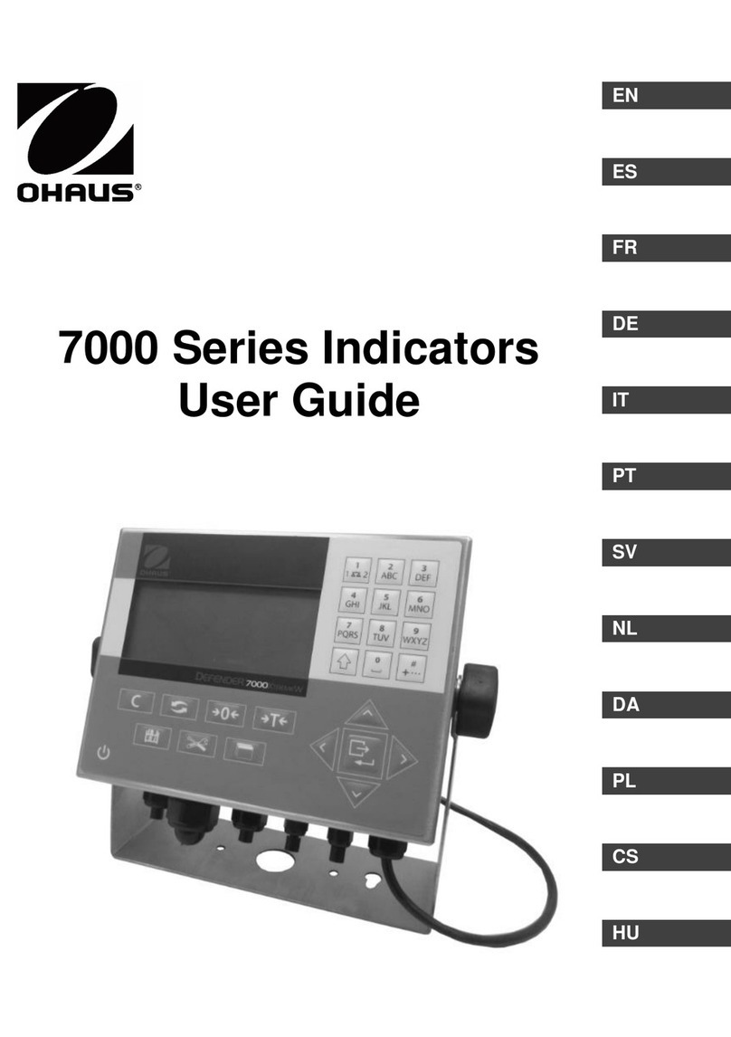 OHAUS DEFENDER 7000 XtremeW Series user guide