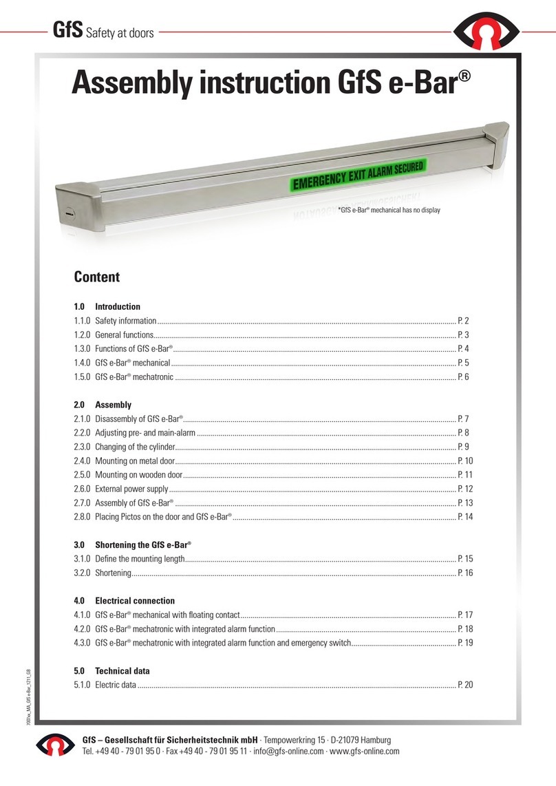 GFS e-Bar 700 70 Series User manual