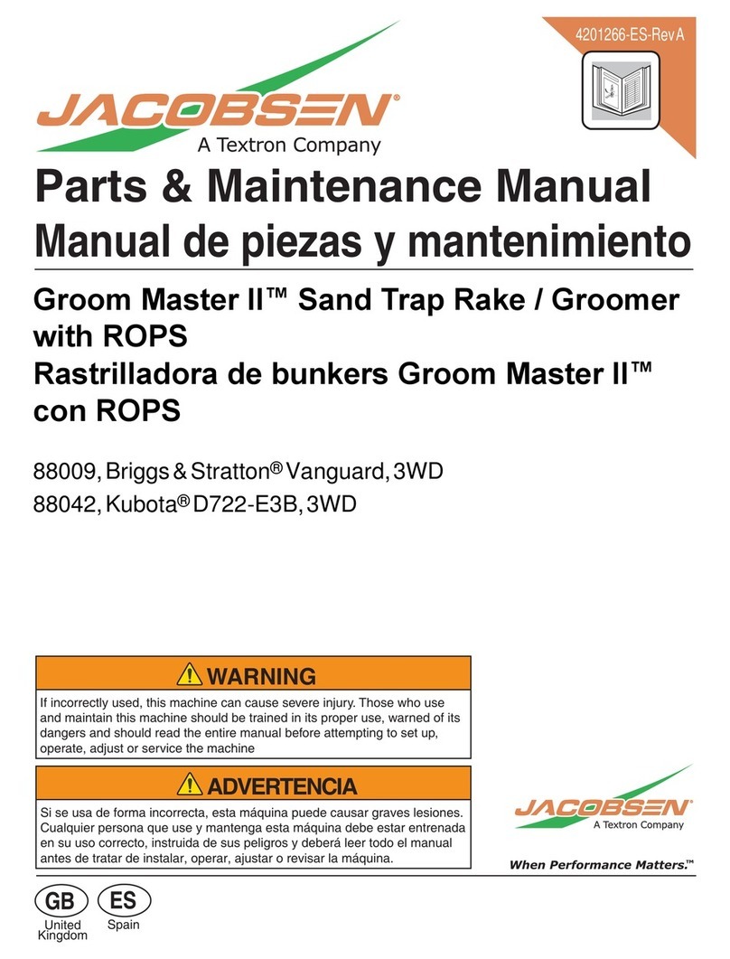 Textron Jacobsen Groom Master II 88009 User manual Textron Jacobsen Groom Master II 88009 User manual