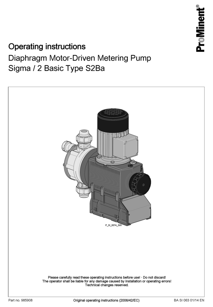 ProMinent Sigma / 2 Basic S2Ba operating instructions