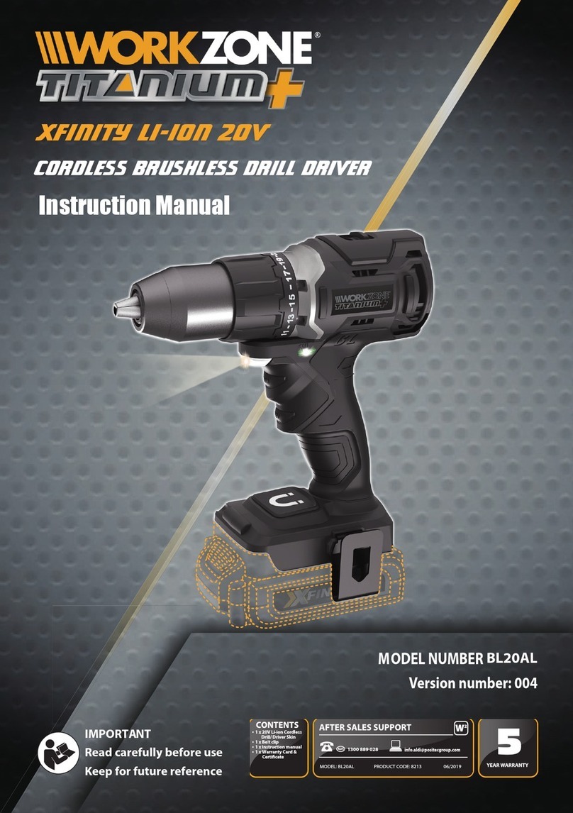 Workzone Titanium+ BL20AL User manual