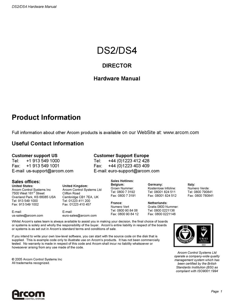 Arcom Director DS2 User manual