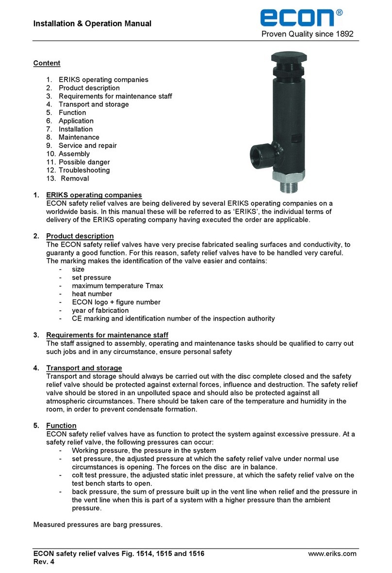 Econ 1515 Installation & operation manual