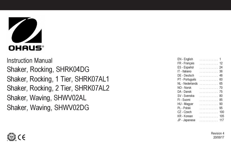 OHAUS SHRK04DG instruction manual