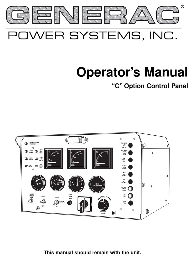 Generac Power Systems C Option User manual