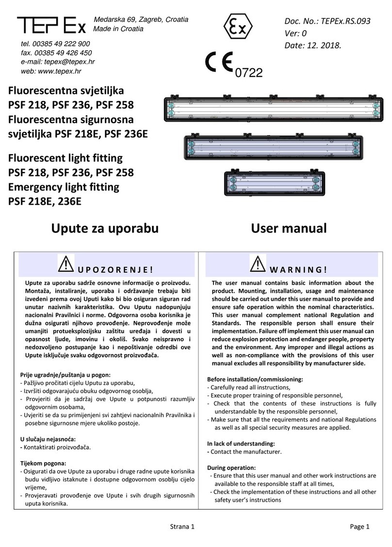 Tepex PSF 218 User manual