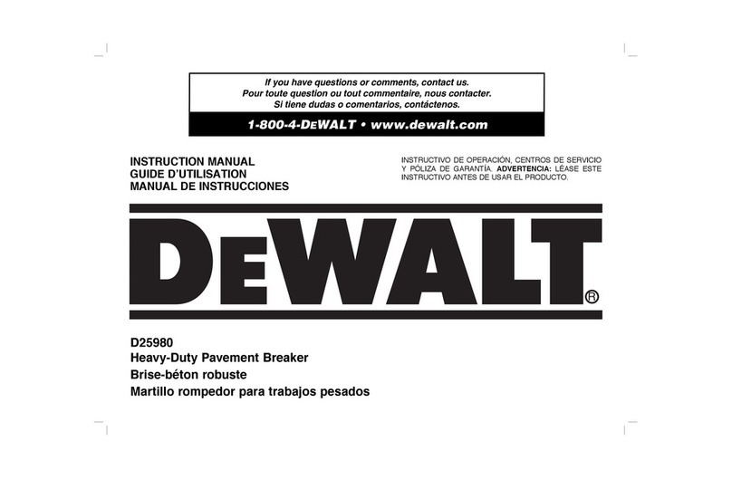 DeWalt D25980 instruction manual