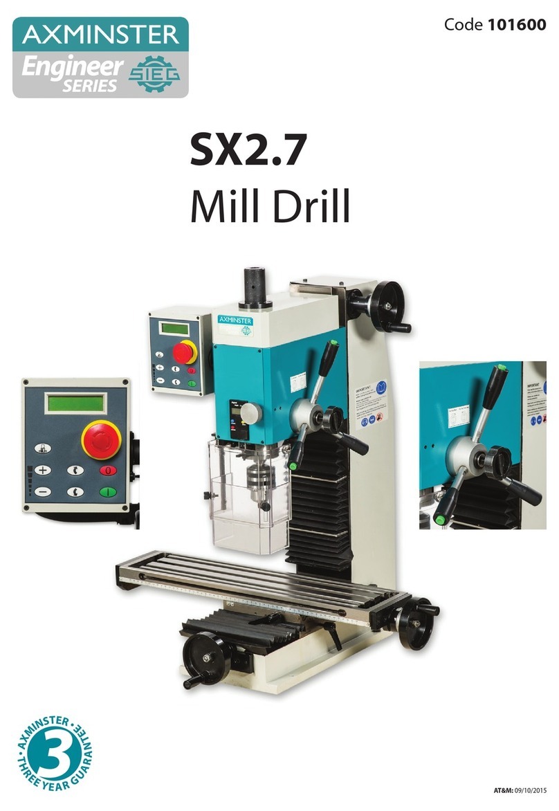 Axminster Engineer Series operating manual