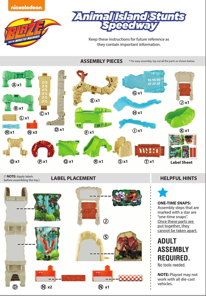Fisher-Price Nickelodeon Blaze and the Moster Machines Animal Island Stunts... Assembly instructions Fisher-Price Nickelodeon Blaze and the Moster Machines Animal Island Stunts... Assembly instructions