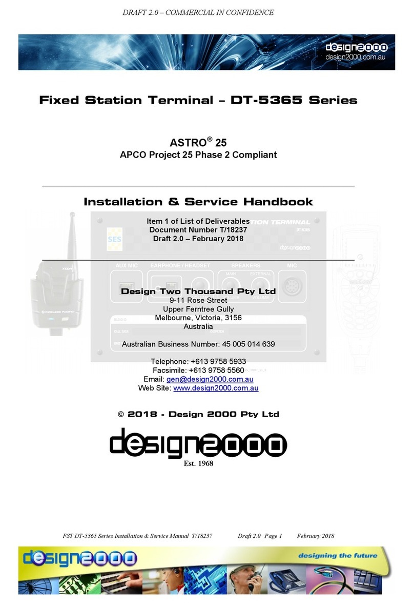 Design 2000 ASTRO 25 DT-5365 Series Installation & Service Handbook