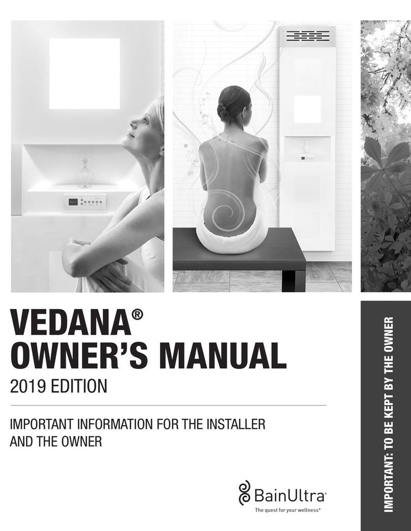 BainUltra VEDANA owner's manual BainUltra VEDANA owner's manual