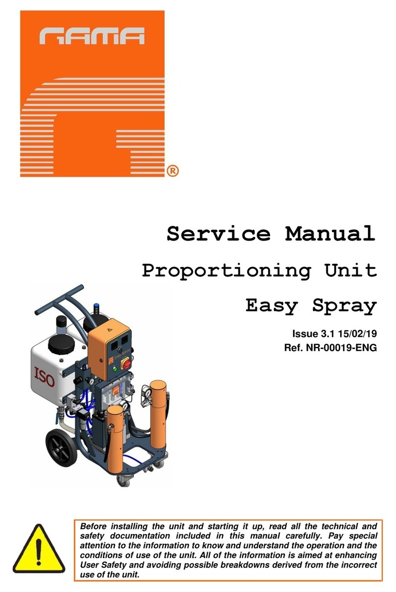 GAMA Easy Spray Service manual