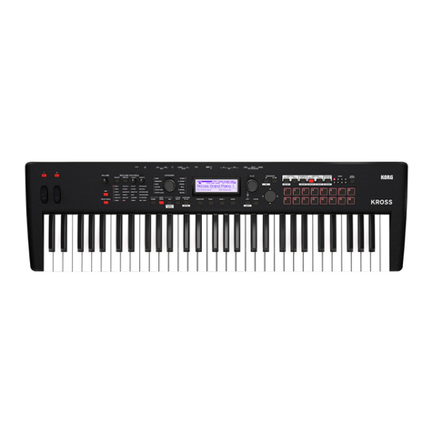Korg KROSS Series quick start guide Korg KROSS Series quick start guide