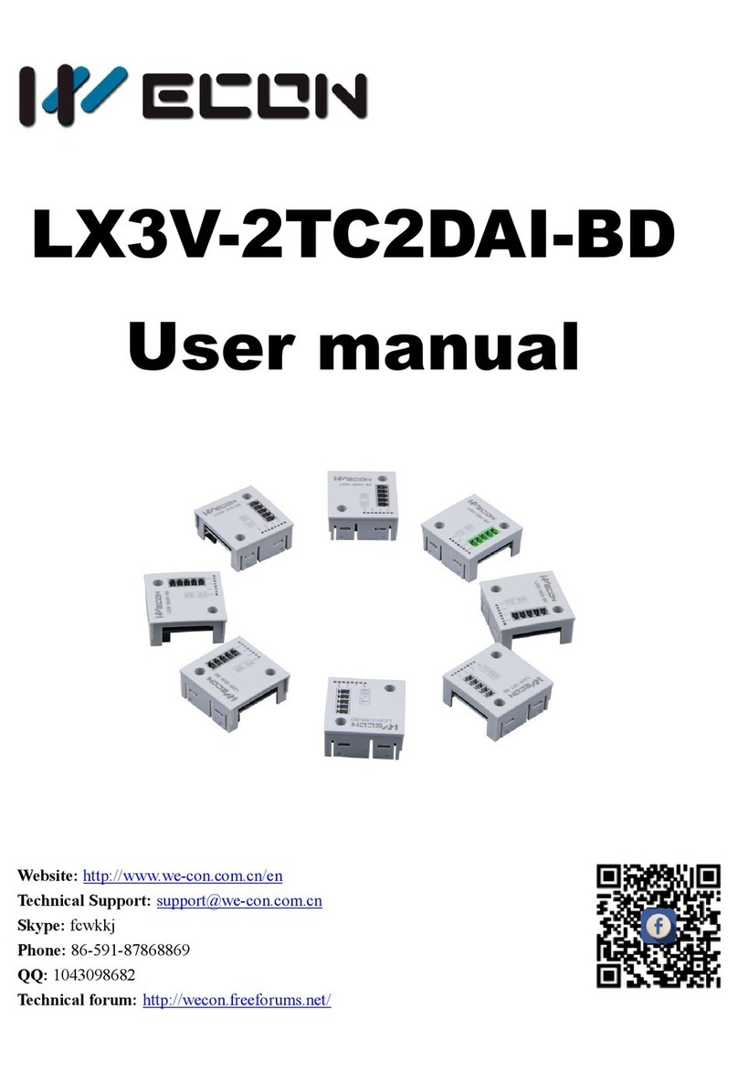Wecon LX3V-2TC2DAI-BD User manual