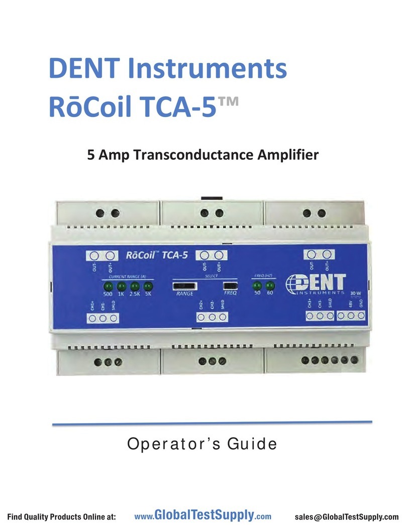DENT Instruments RoCoil TCA-5 Operator's guide