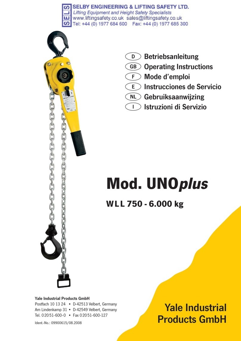 Yale UNOplus 750 operating instructions