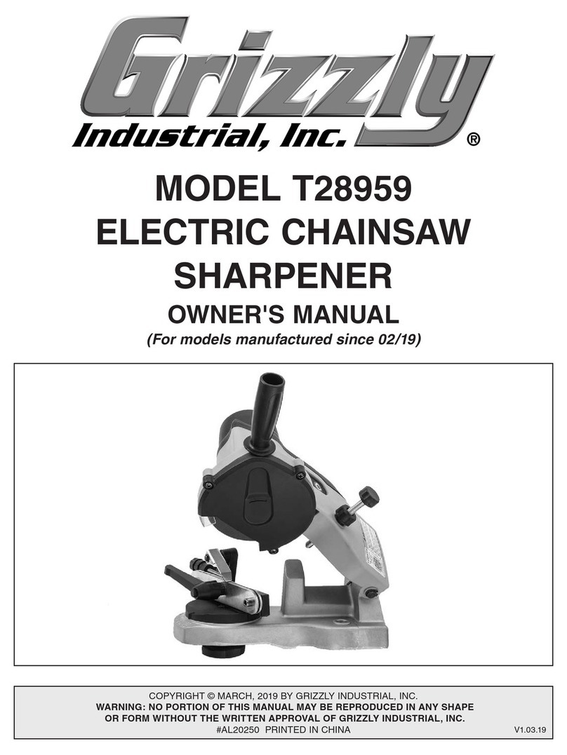 Grizzly T28959 owner's manual