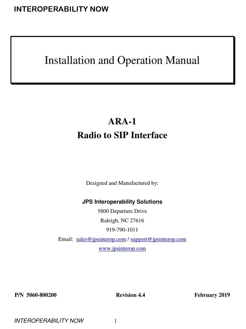 JPS ARA-1 User manual