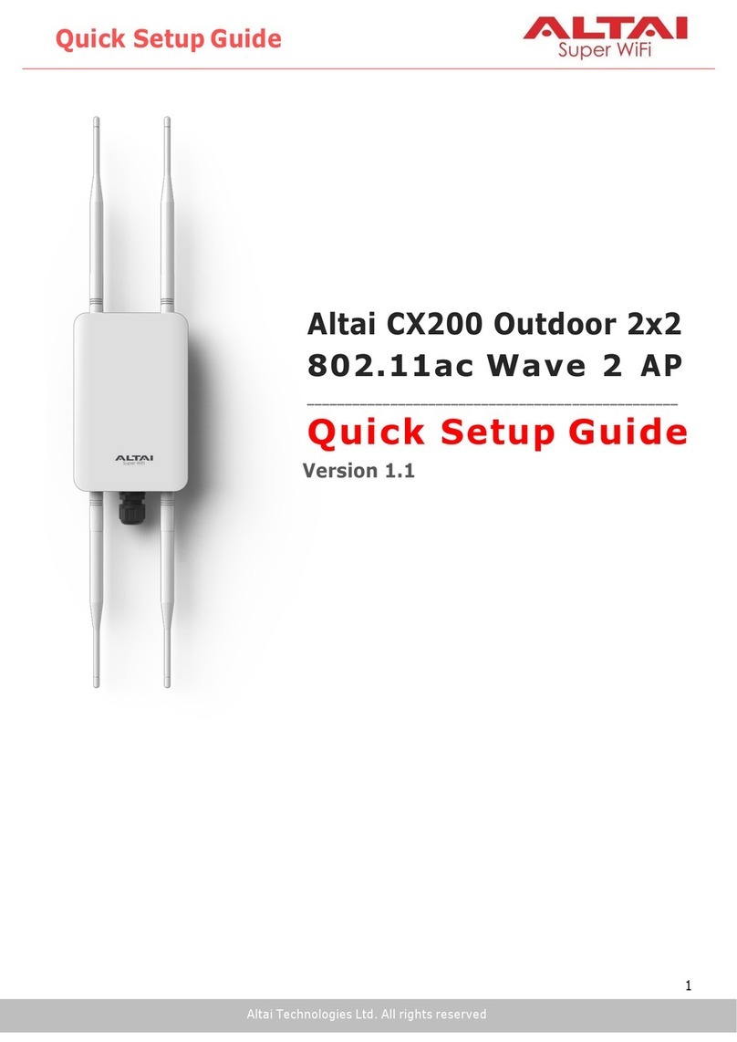 ALTAI CX200 Quick setup guide