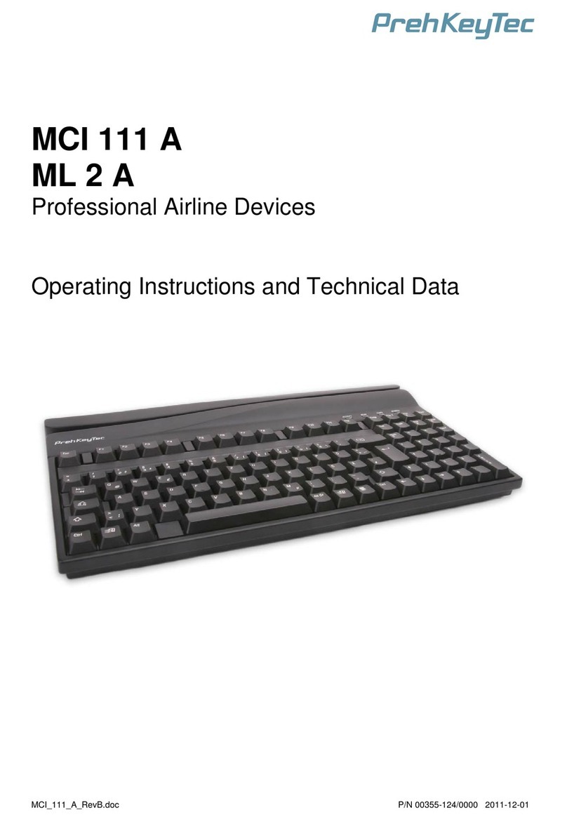 PrehKeyTec ML 2 A Operating instructions and technical data PrehKeyTec ML 2 A Operating instructions and technical data