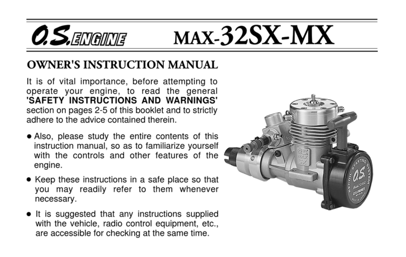 O.S. engine MAX-32SX-MX Setup guide