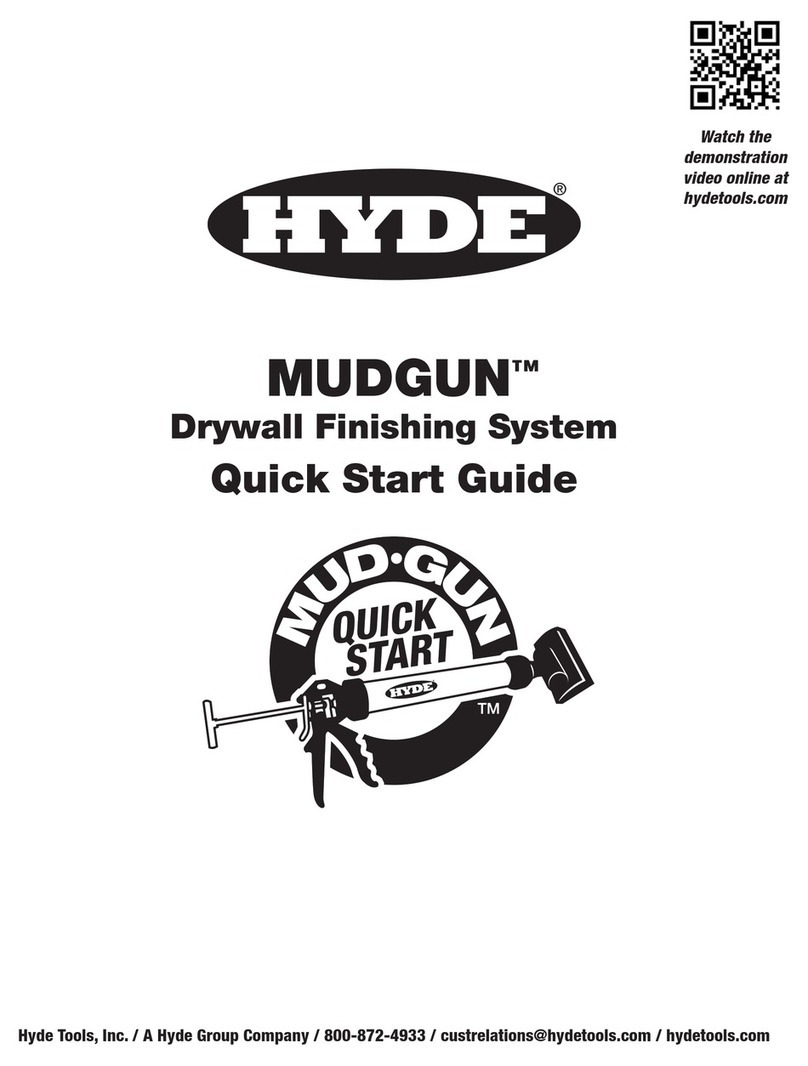 HYDE MUDGUN Series quick start guide