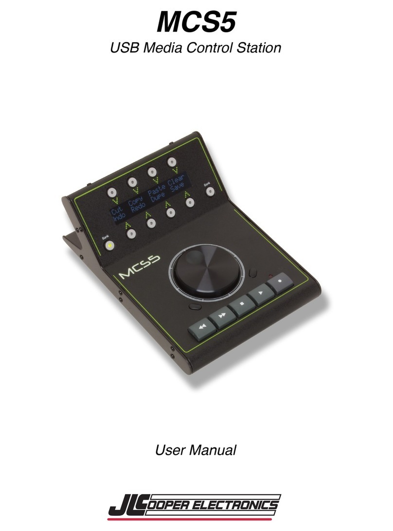 JLCooper Electronics MCS5 user manual