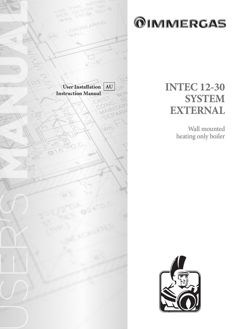 Immergas INTEC 30 System External Installation instructions manual