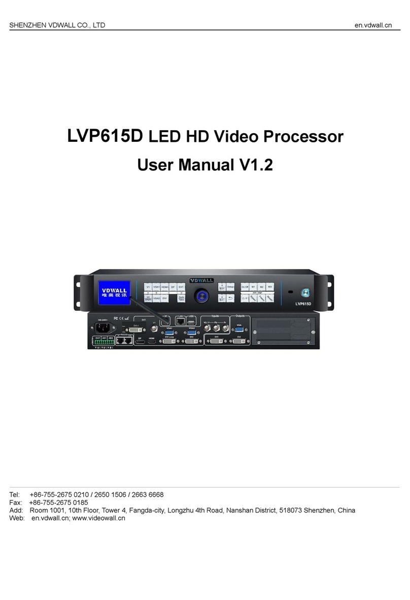 Vdwall LVP615D user manual