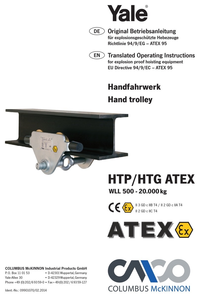 Columbus McKinnon Yale HTP 1000 ATEX Translated Operating Instructions