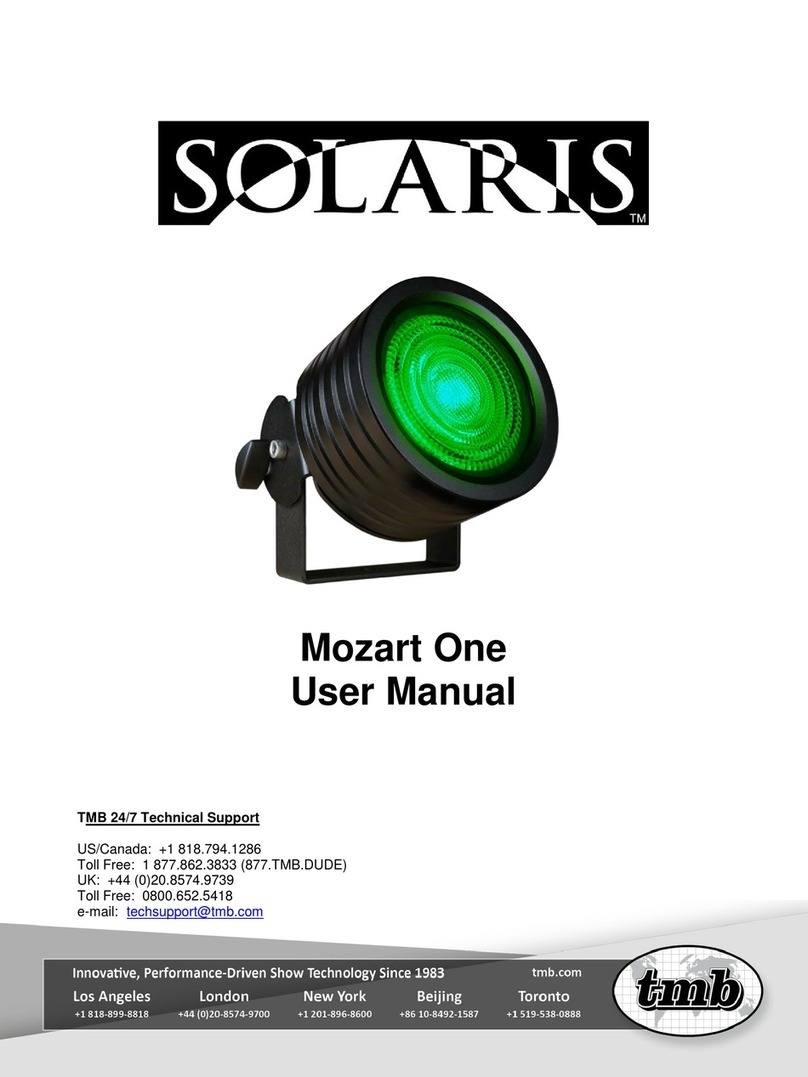 TMB Solaris Mozart One user manual