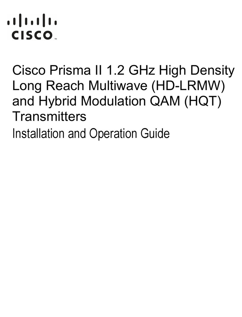 Cisco Prisma II HD-LRMW Operating instructions