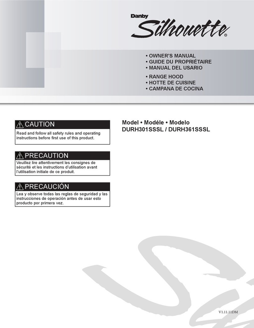 Danby Silhouette DURH301SSSL owner's manual