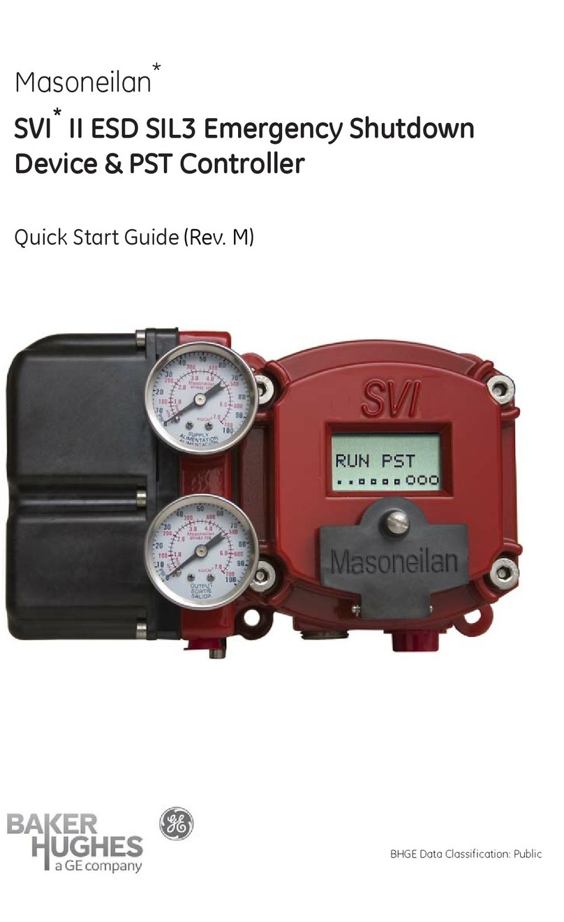 Baker Hughes Masoneilan SVI II ESD User manual