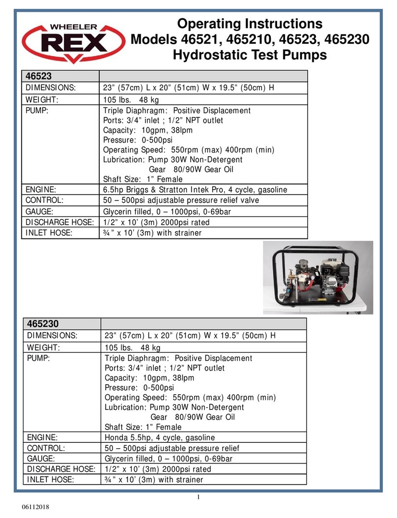 Wheeler-Rex 465210 operating instructions Wheeler-Rex 465210 operating instructions