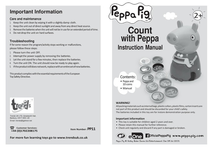 Peppa Pig Count with Peppa User manual