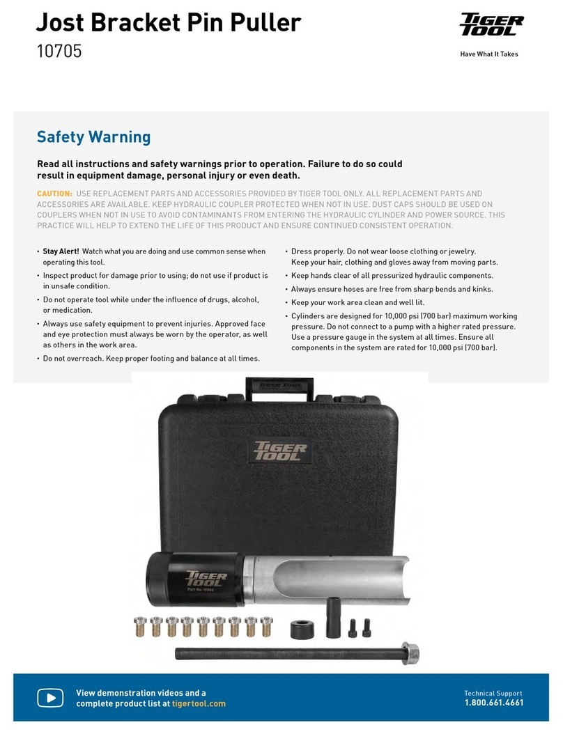 Tiger Tool 10705 manual