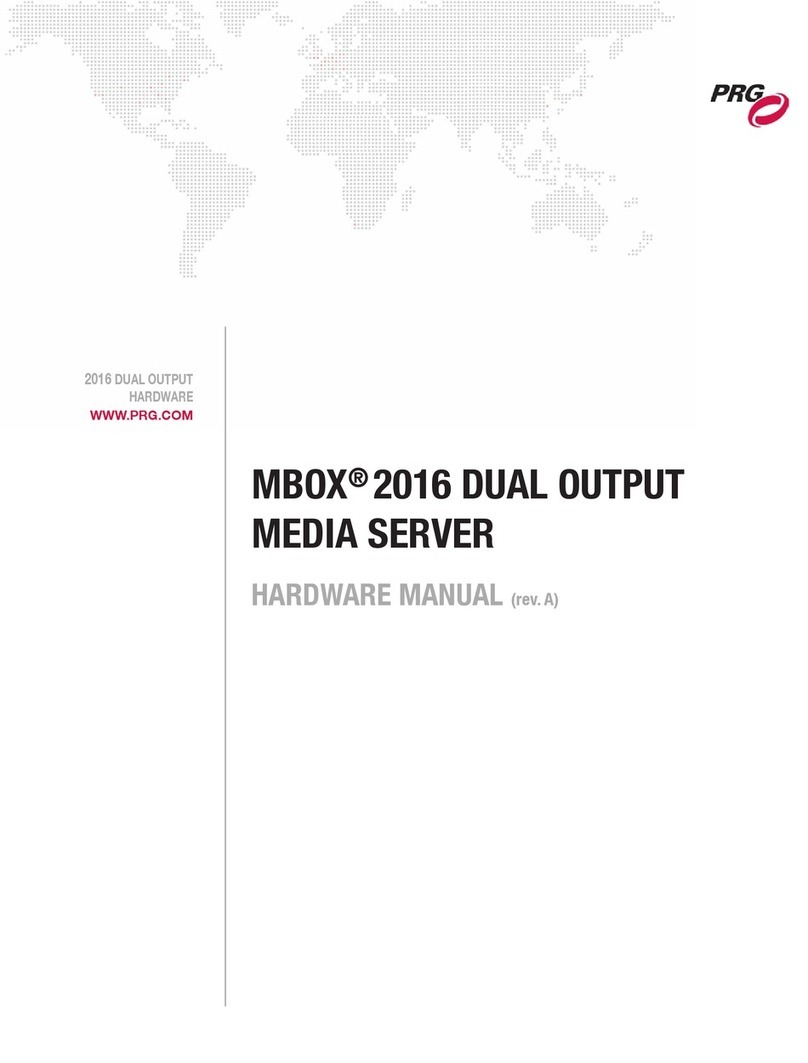 PRG MBOX 2016 Hardware manual