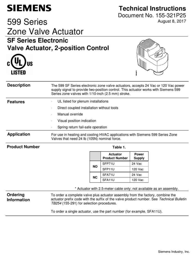 Siemens Flowrite 599 Series Owner's manual